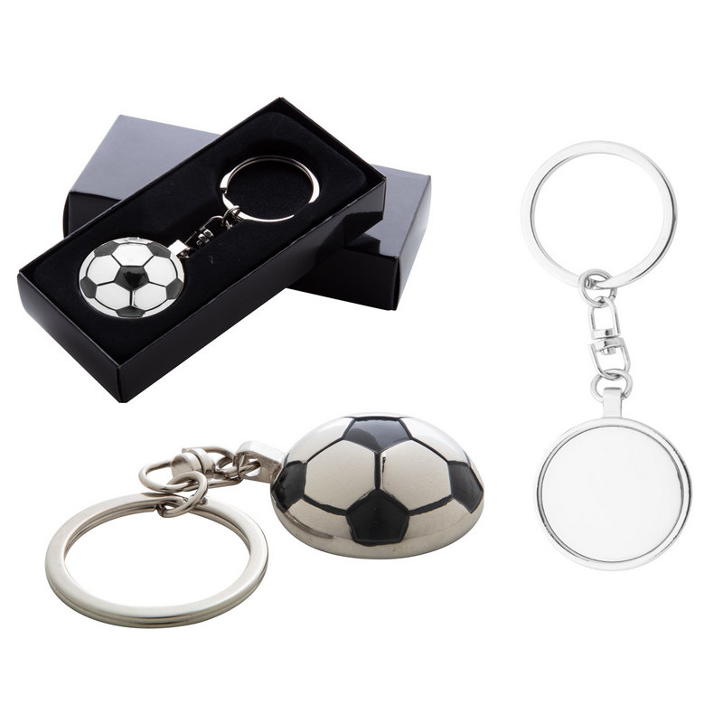 Bomboniera portachiavi pallone da Calcio in metallo - Confetti & Bomboniere