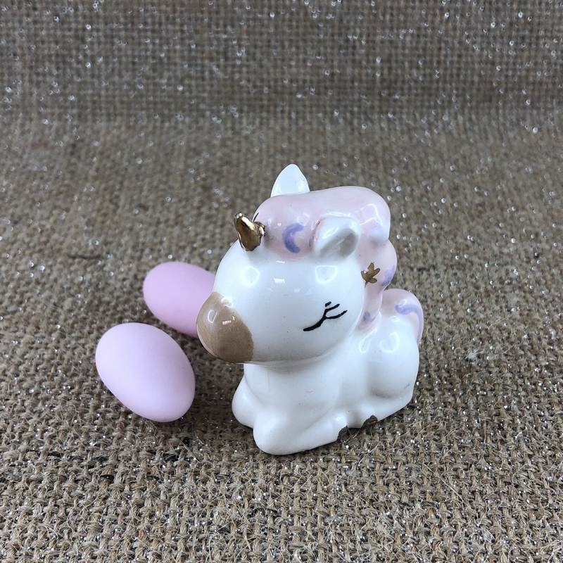Unicorno rosa per battesimo compleanno bimba - Confetti & Bomboniere
