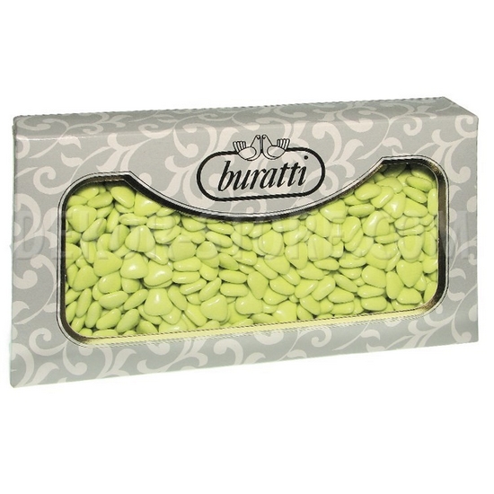 Confetti Buratti cuoricini di cioccolato verdi - Confetti & Bomboniere