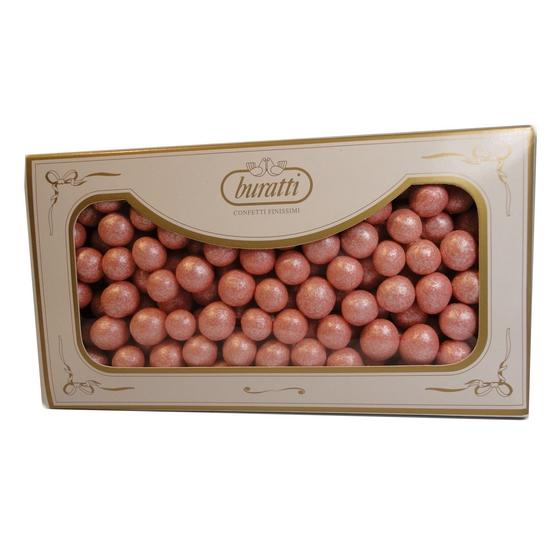 Confetti Buratti nocciole perle rosa 500 gr - Confetti & Bomboniere
