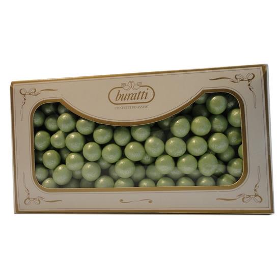 Confetti Buratti nocciole perle verdi 500 gr - Confetti & Bomboniere