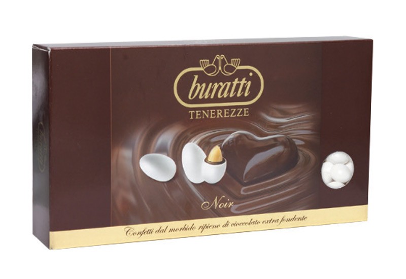 Confetti Buratti tenerezze al cioccolato fondente noir - Confetti &  Bomboniere