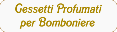 Bomboniere profumatori gessetti