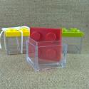 Bomboniera scatola plexiglass lego per confetti 3