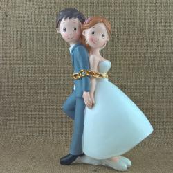 Cake topper sposi incatenati 1