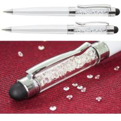 Bomboniera Penna bianca con glitter 1