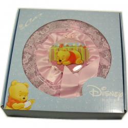Fiocco nascita bimba rosa con Winnie The Pooh 1