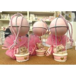 Bomboniere mongolfiere rosa baby 2