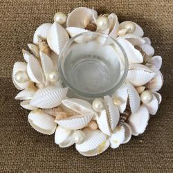 Centrotavola conchiglie avorio 2