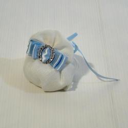 Portaconfetti mini puffo celeste con fibbietta 1