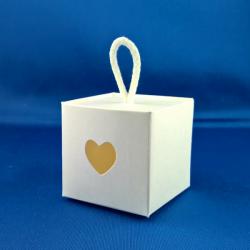Scatolina doppia bianca matrimonio comunione 1