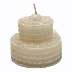 Candela torta bianca 1