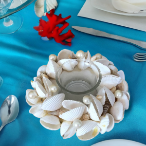 Centrotavola conchiglie avorio