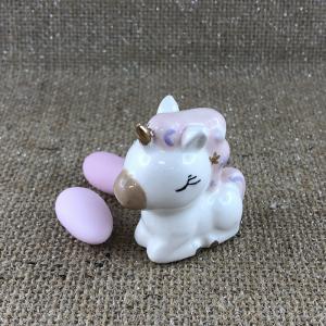 Unicorno rosa per battesimo compleanno bimba