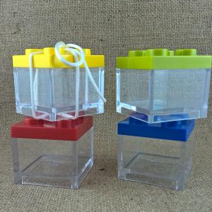 Bomboniera scatola plexiglass lego