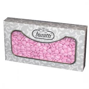 Confetti Buratti cuoricini di cioccolato rosa