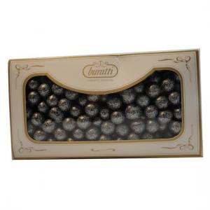 Confetti Buratti nocciole perle argento 500 gr