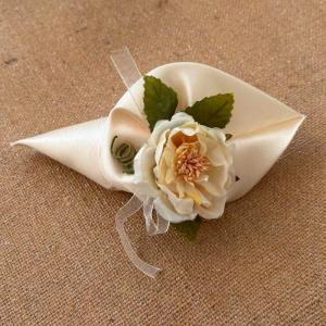Sacchetto per confetti cono champagne con fiore