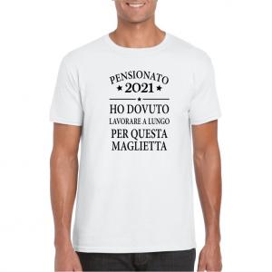 Maglietta Uomo Spiritosa Pensione 2021-A