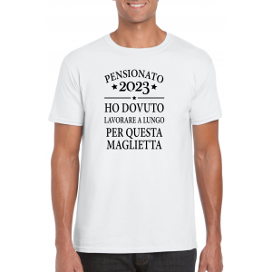 Maglietta Uomo Spiritosa Pensione 2023-A