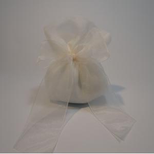 Sacchetto Portaconfetti organza panna