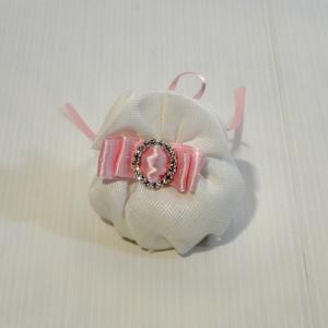 Portaconfetti mini puffo rosa con fibbietta