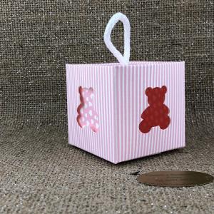 Bomboniere scatolina orsetta rosa