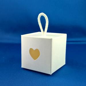 Scatolina doppia bianca matrimonio comunione