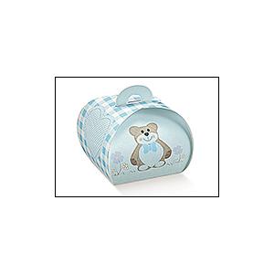 Scatolina portaconfetti nascita battesimo bimbo tortina orsetto