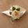 Sacchetto per confetti cono champagne con fiore