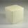 Scatolina portaconfetti cubo seta bianco