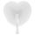 Ventaglio matrimonio Cuore bianco